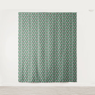 christmas wreath tapestry