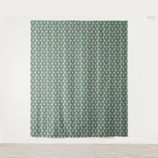 christmas wreath tapestry (Front)