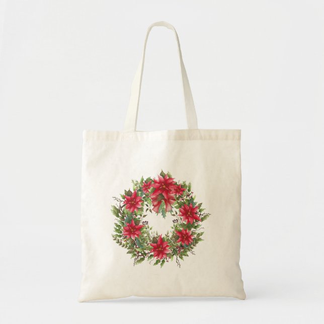 Christmas Wreath Tote Bag (Front)