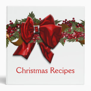 Christmas wreath traditional December July Binder