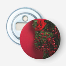 christmas wreath with red berries