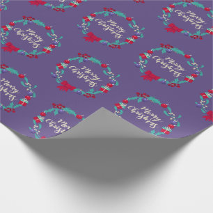 Christmas Wreath Wrapping Paper