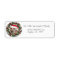 Christmas Wreath Yellow Labrador Address Label