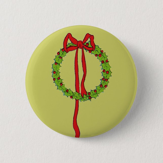 Christmas Wreaths Button (Front)