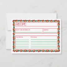 Christmas Wreaths & Garland  Recipe Card