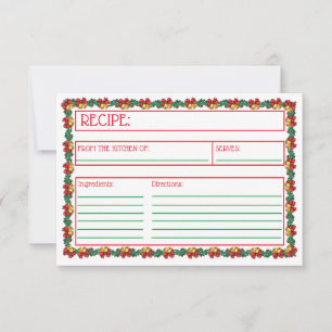 Christmas Wreaths & Garland  Recipe Card