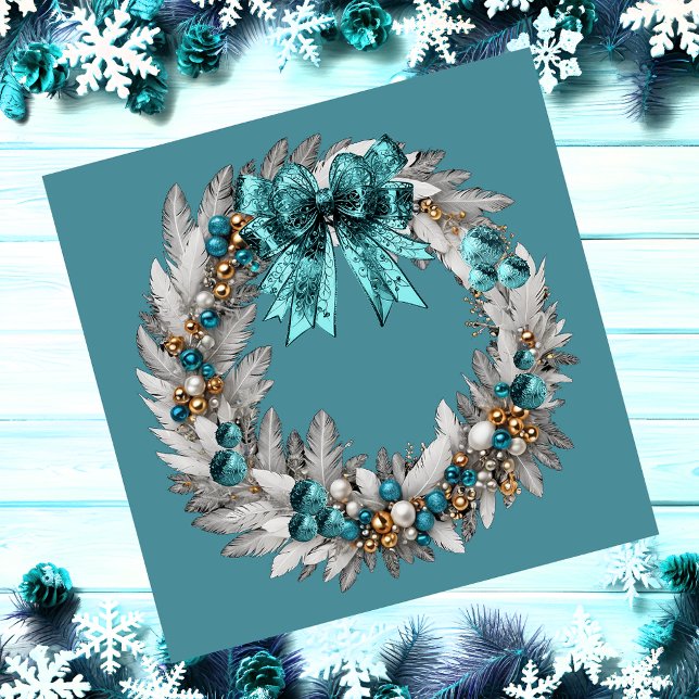 Christmas Wreaths Magnetic Card (Christmas Wreath )