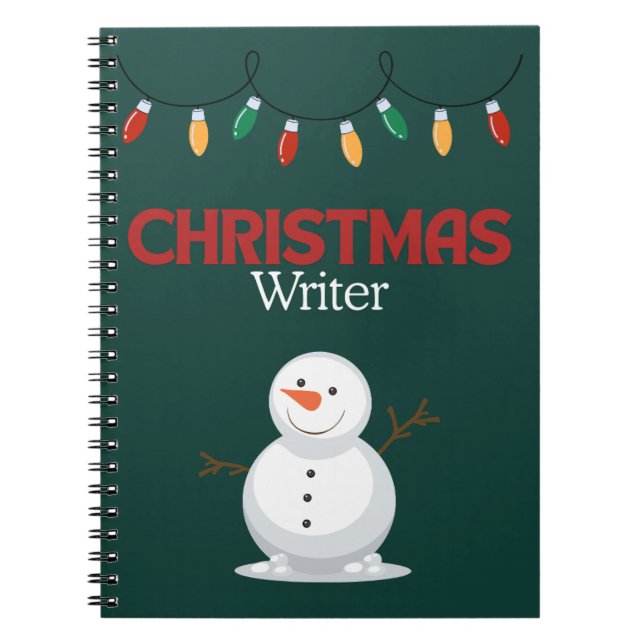 Christmas Writer Notebook - Snowman (Front)