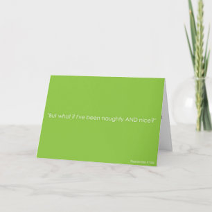 Christmas Xanderism #129 Naughty and Nice Holiday Card