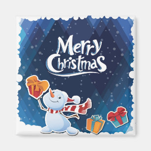 Christmas Xmas Magnet Fridge Kitchen Gift Snow Man