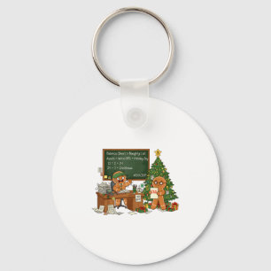 Christmas Xmas Vibes Accountant Accounting Gingerb Keychain
