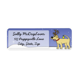 Christmas Yellow Lab