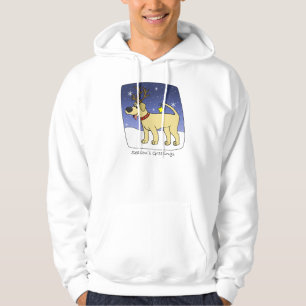 Christmas Yellow Lab Hoodie