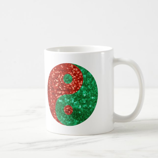 christmas yin yang coffee mug (Right)