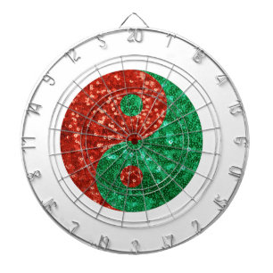 christmas yin yang dartboard