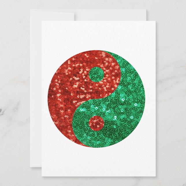 christmas yin yang holiday card (Front)