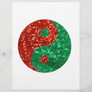 christmas yin yang letterhead