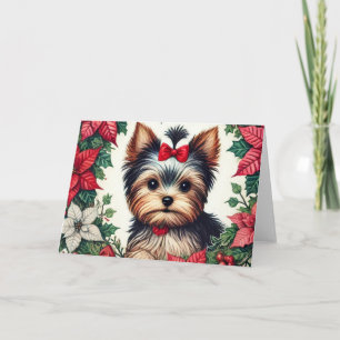 Christmas Yorkie                                   Card