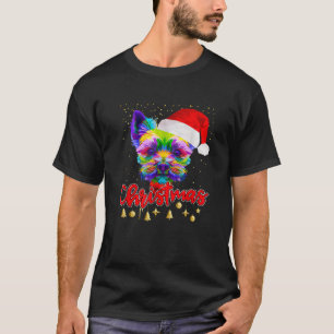 Christmas Yorkie Dog Pop Art Christmas Pajama Idea T-Shirt