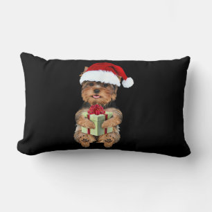 Christmas Yorkie – Yorkshire Terrier Funny Dog Lumbar Pillow