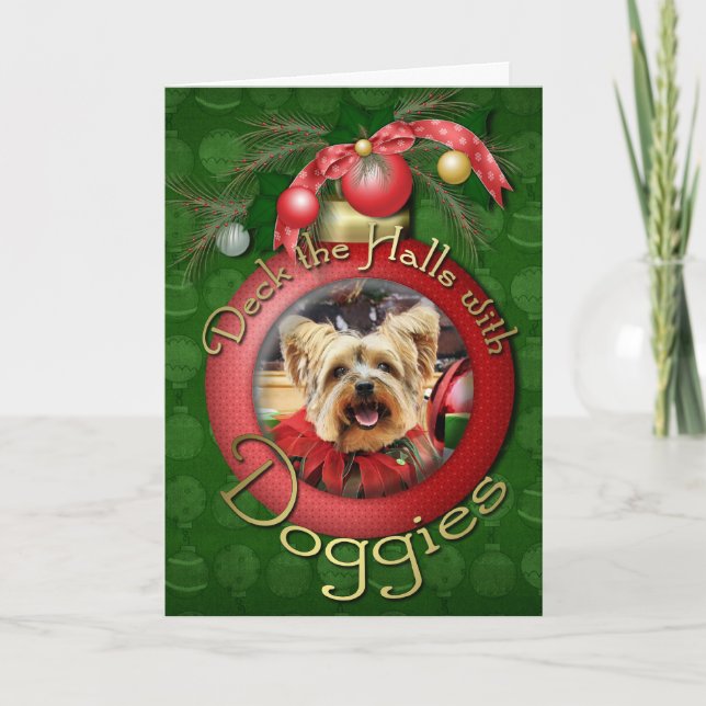 Christmas - Yorkshire Terrier - Bella Holiday Card (Front)
