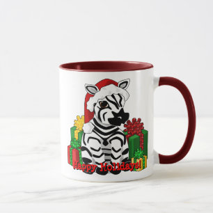 Christmas Zebra Mug