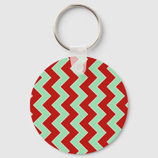 Christmas Zigzag Keychain (Front)