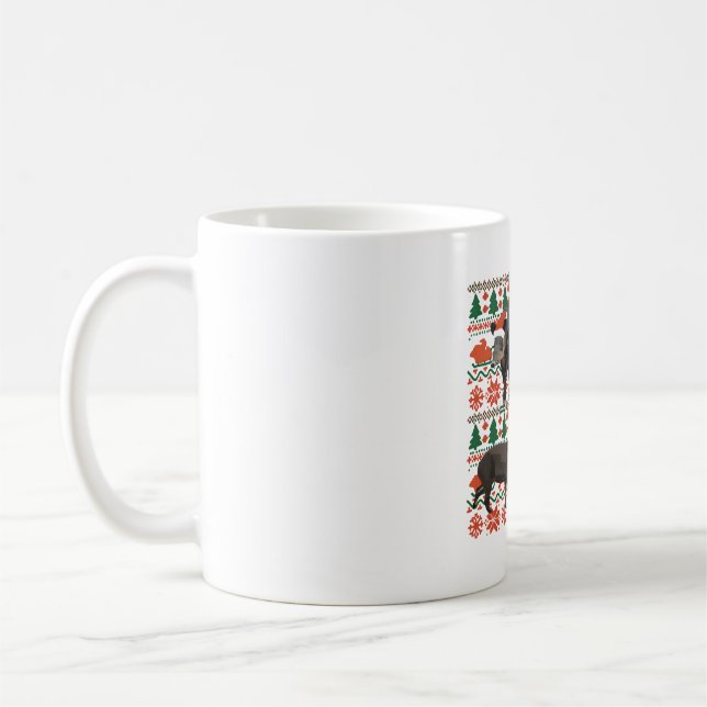 Christmas Zoo Tapir Coffee Mug (Left)