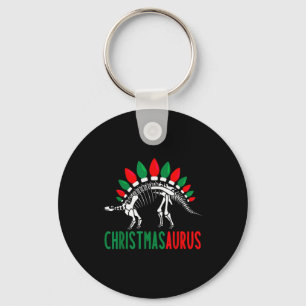 Christmasaurus Cute Christmas Dinosaur Tree Rex Di Keychain