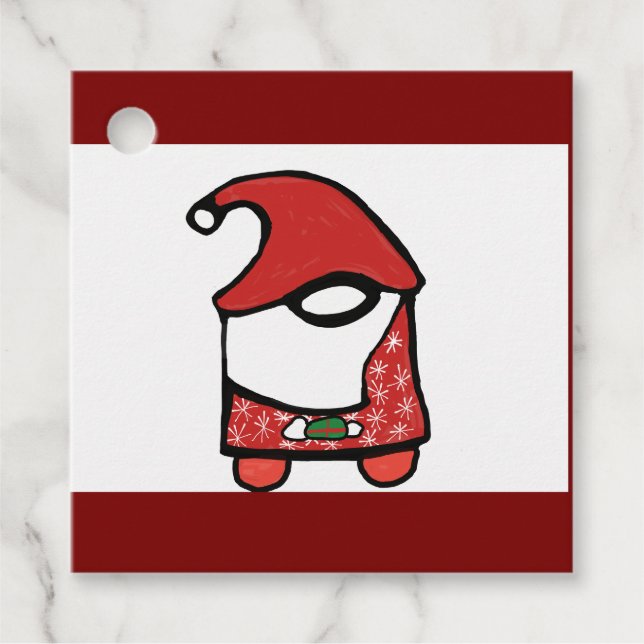 christmasgnome favour tags (Front)