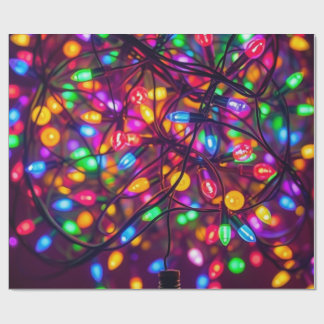 Christmaslight wrapping paper. wrapping paper