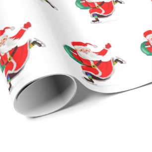 Christmasm Gift Wrapping Paper Santa Gifts