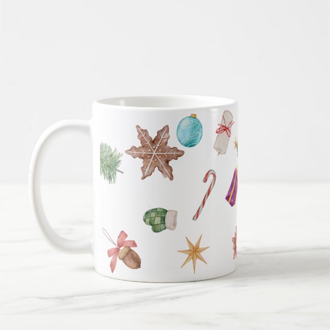Christmast ornaments coffee mug (Left)