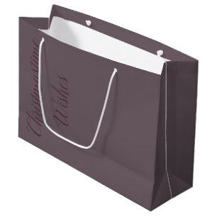 Christmastime Wishes Large Paper Gift Bag