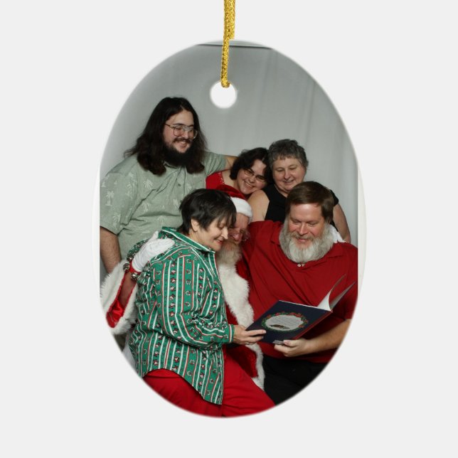 Christmasy Goodness Ceramic Ornament (Front)