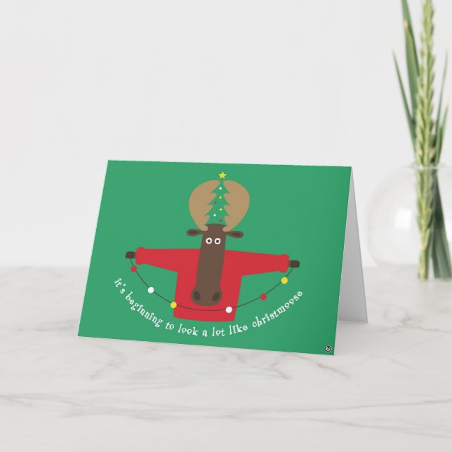 christmoose card (Front)