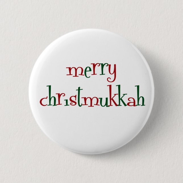 christmukkah 2 inch round button (Front)