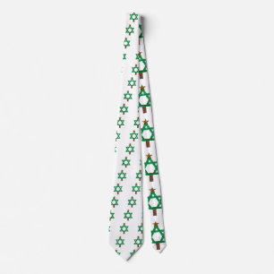 christmukkah christmas tree tie