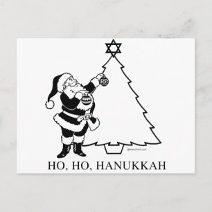 CHRISTMUKKAH TREE POSTCARD