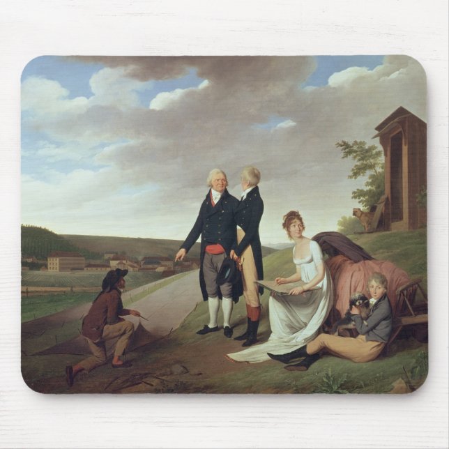 Christophe-Philippe Oberkampf and family Mouse Pad (Front)