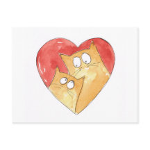 Christopher Cat and Hugh in heart