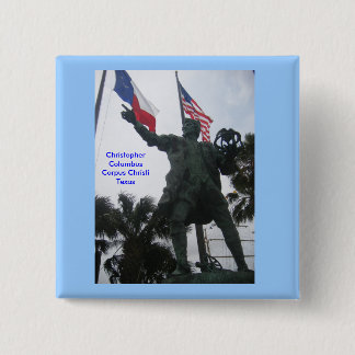 Christopher Columbus 2 Inch Square Button