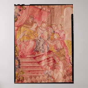 Christopher Columbus  before Ferdinand II Poster