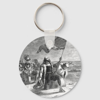 Christopher-Columbus Landing Keychain