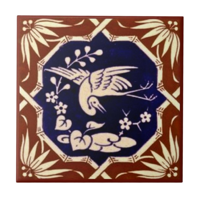 Christopher Dresser Aesthetic Anglo Japanese Tile (Front)