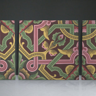 Christopher Dresser's Art Nouveau Floral Pattern Tile