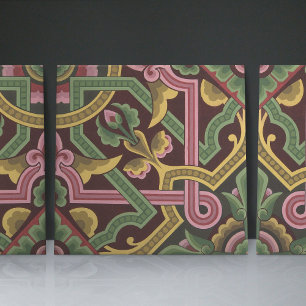 Christopher Dresser's Art Nouveau Floral Pattern Tile