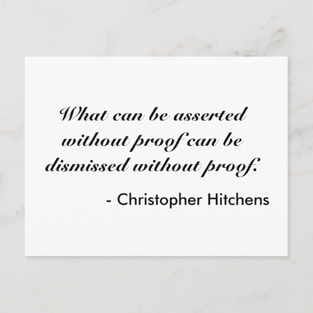 Christopher Hitchens Postcard (Front)