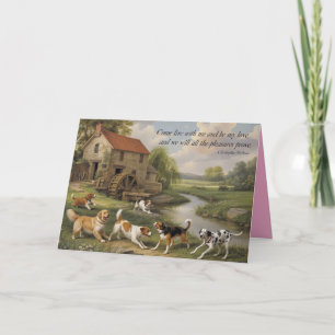 Christopher Marlowe Dog Valentine Card