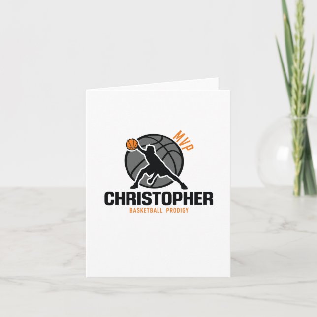 Christopher Mvp Custom Player Basketball Prodigy Y Card (Front)